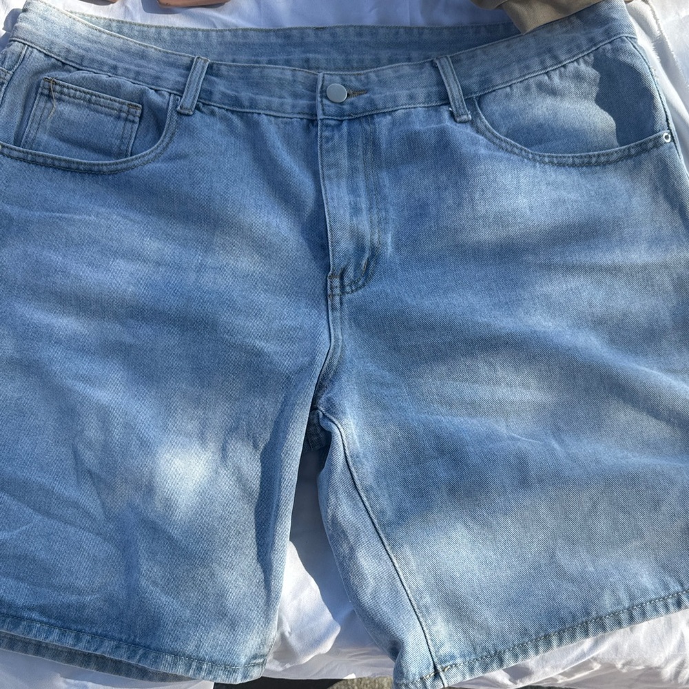 Men's Denim Blue Jean Shorts